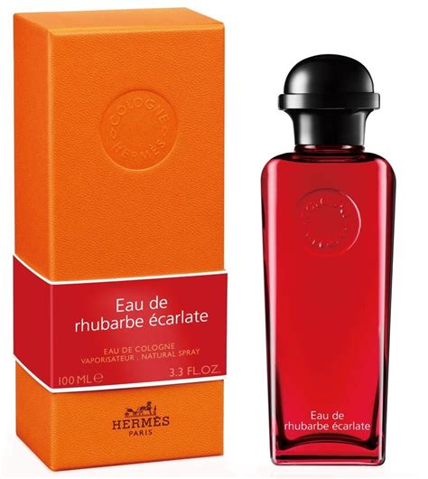 hermes eau de rhubarbe ecarlate edc 100ml gift set|hermes rhubarb cologne.